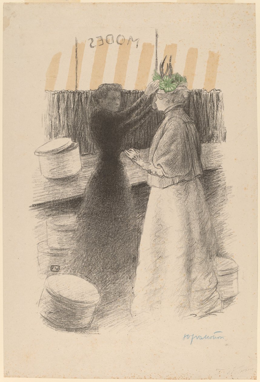 O Chapéu Verde (Le chapeau vert) de Félix Vallotton