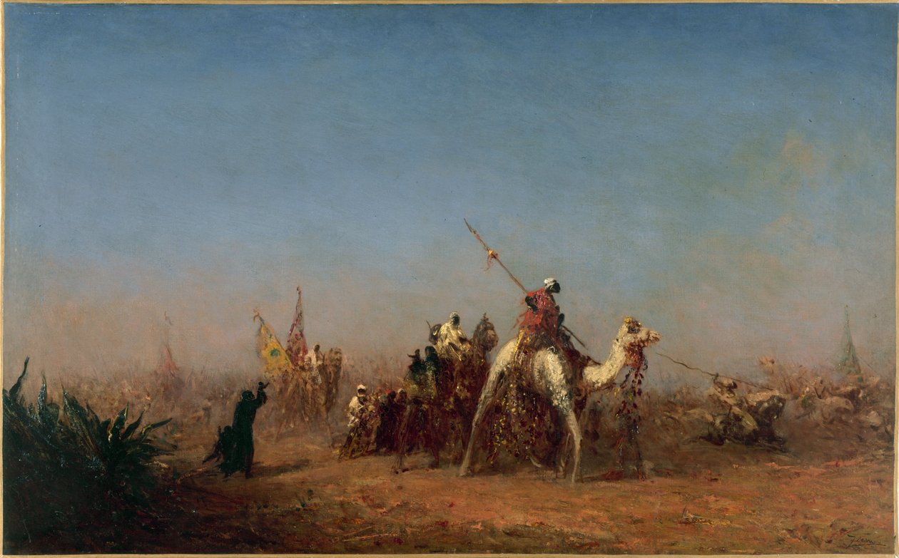 Caravana a caminho de Meca, entre 1880 e 1885 (óleo sobre tela) de Félix Ziem
