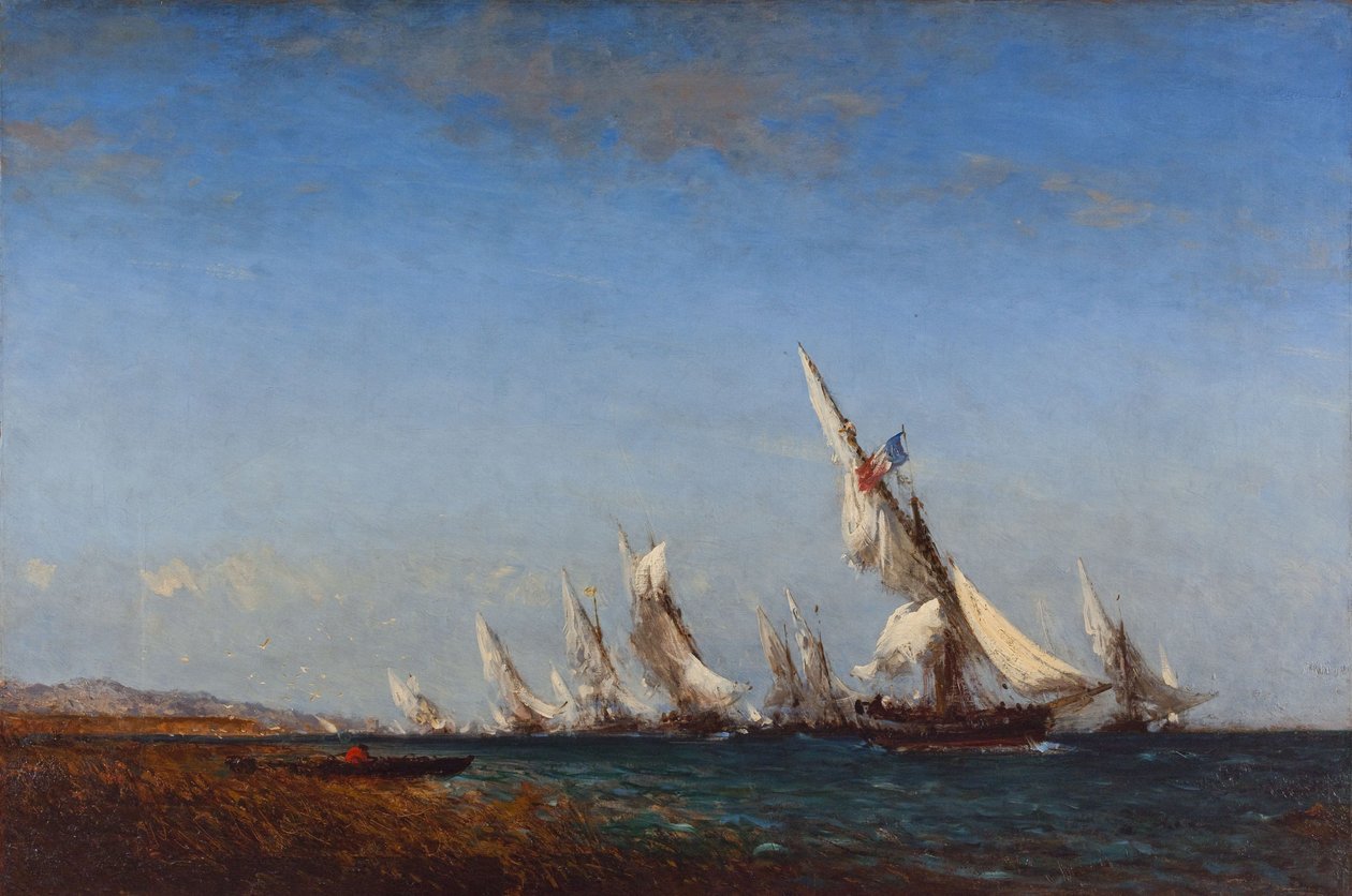 Regresso dos pescadores a Martigues, 2ª metade do século XIX (óleo sobre tela) de Félix Ziem