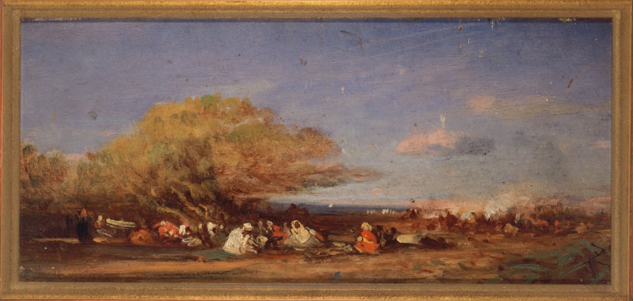 Perto de Argel, ca. 1859 (óleo sobre madeira) de Félix Ziem