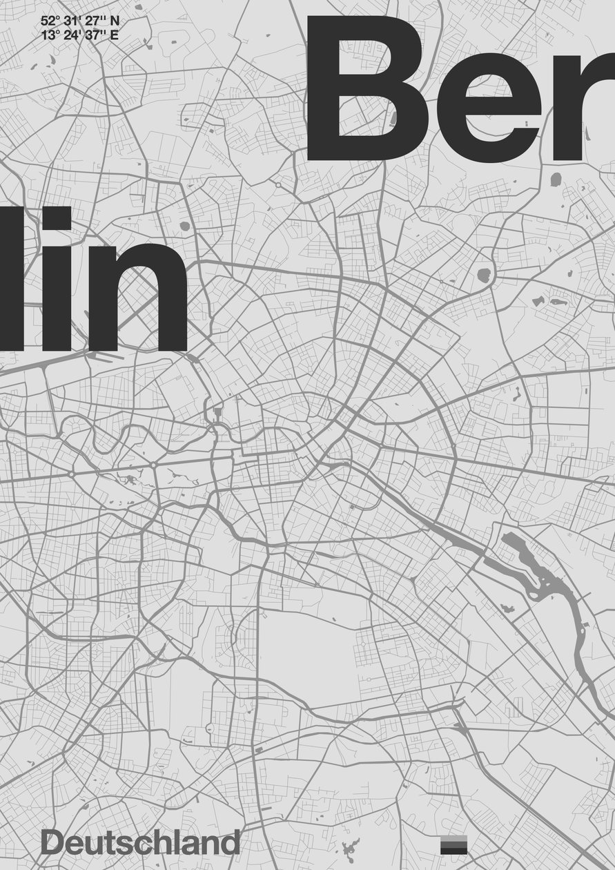 Mapa Mínimo de Berlim de Florent Bodart