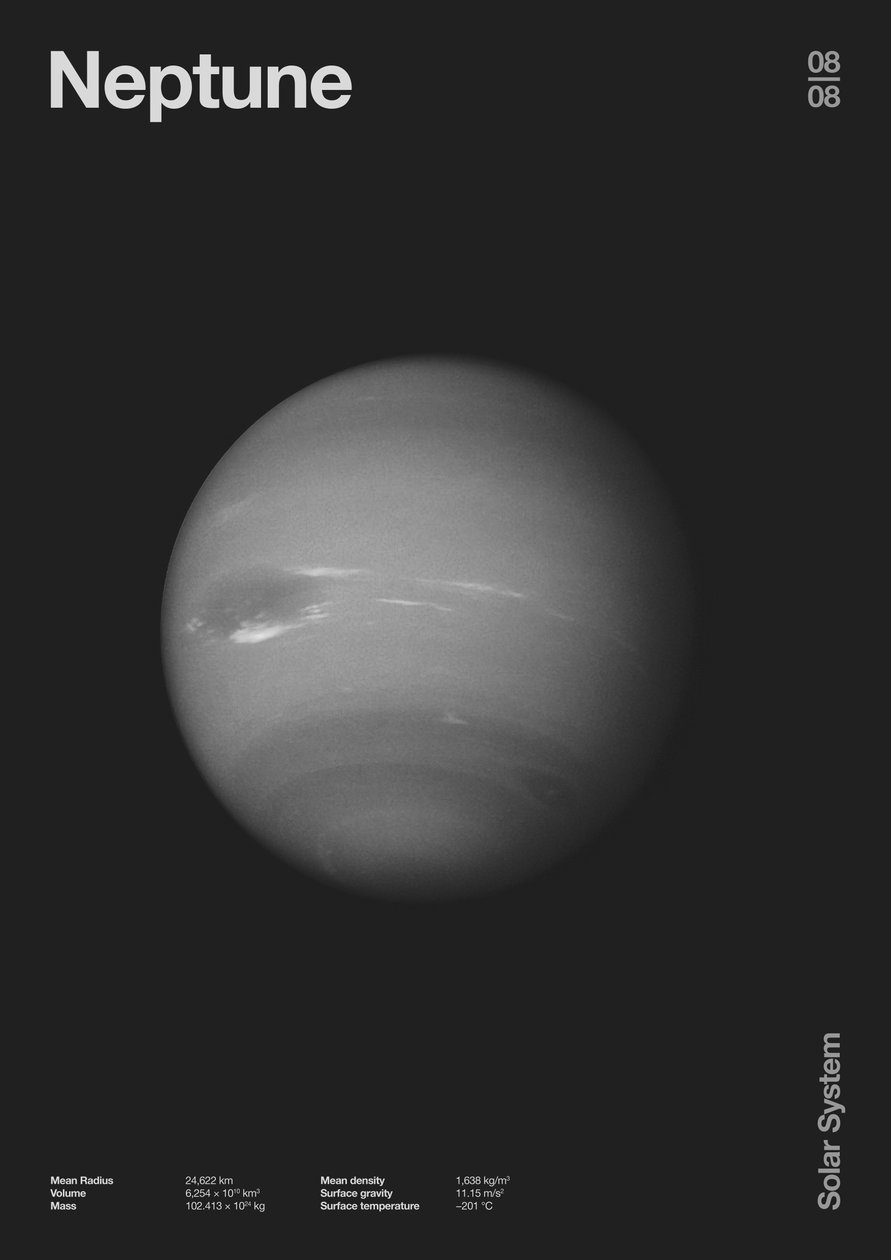 Neptuno : Minimal Planets Datas, 2023 (digital) de Florent Bodart