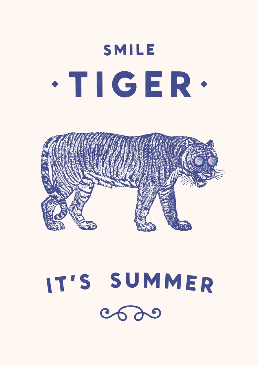Tigre sorridente, 2020 (digital) de Florent Bodart