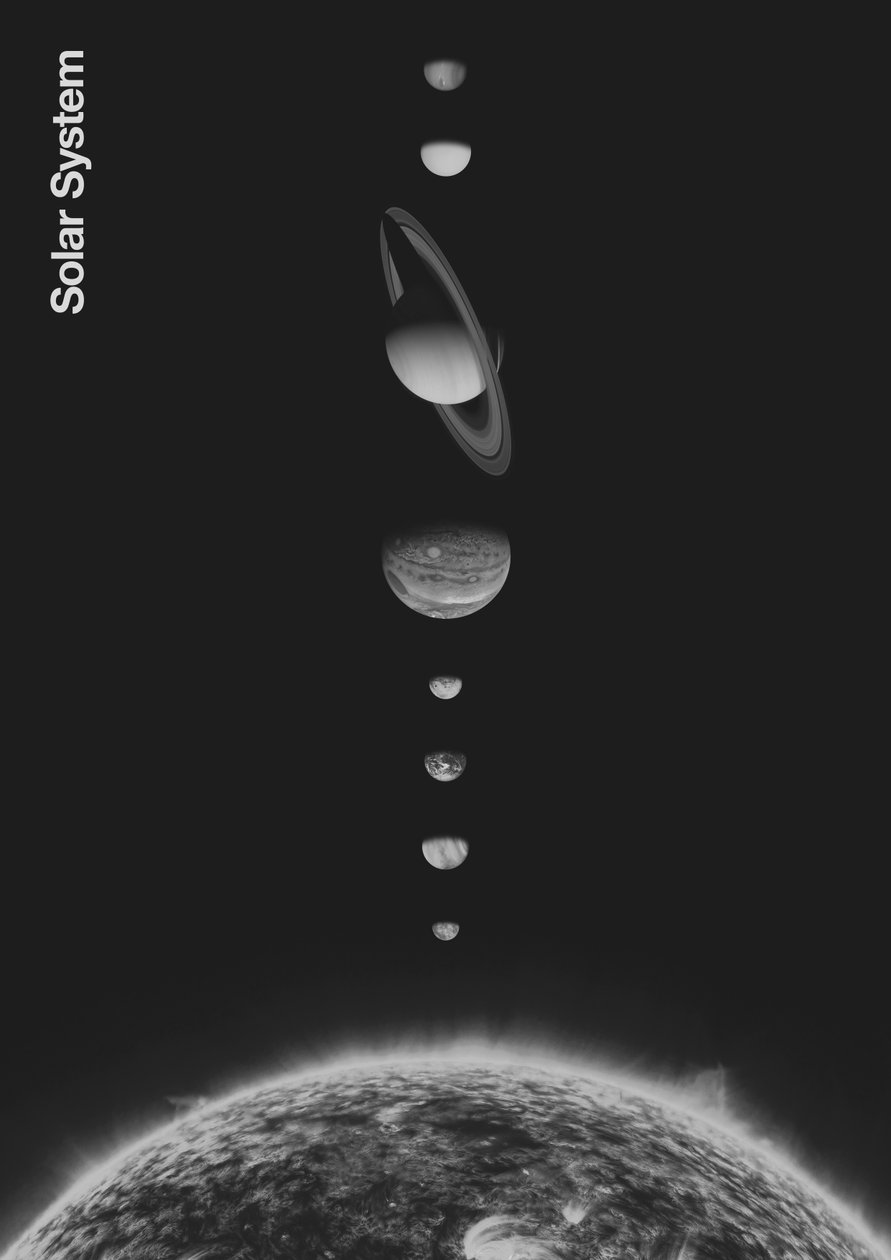Sistema Solar - Minimal, 2023 (digital) de Florent Bodart