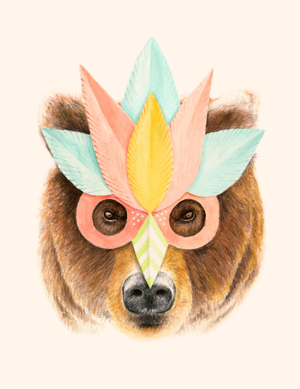 O Urso com a Máscara de Papel de Florent Bodart