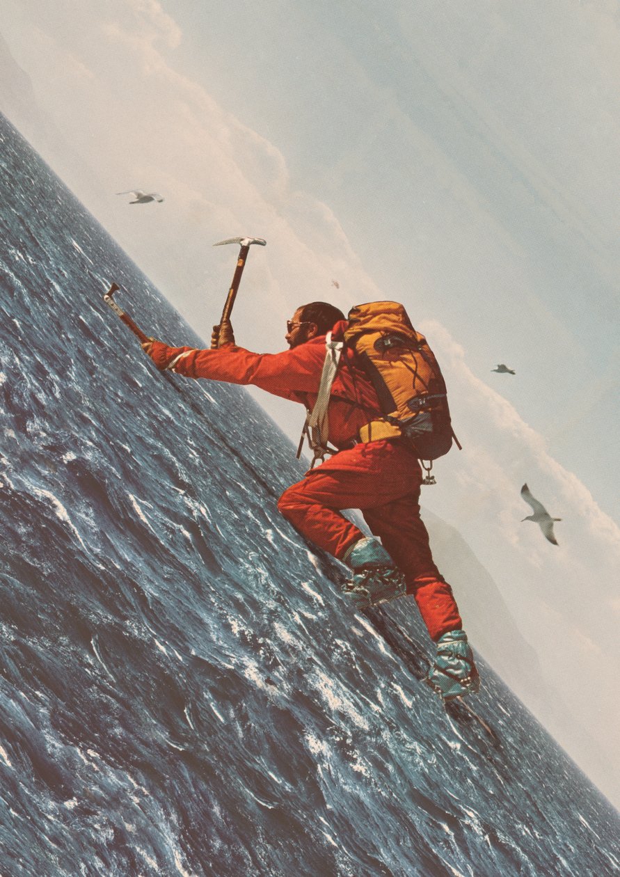 The Mountaineer, 2021 (colagem) de Florent Bodart