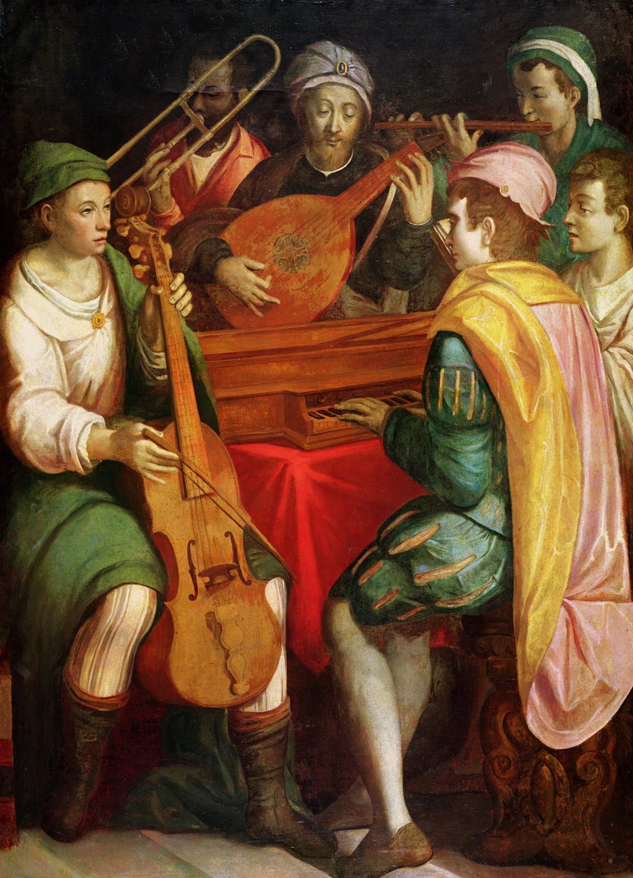 Um concerto, final do século XVI de Florentine School