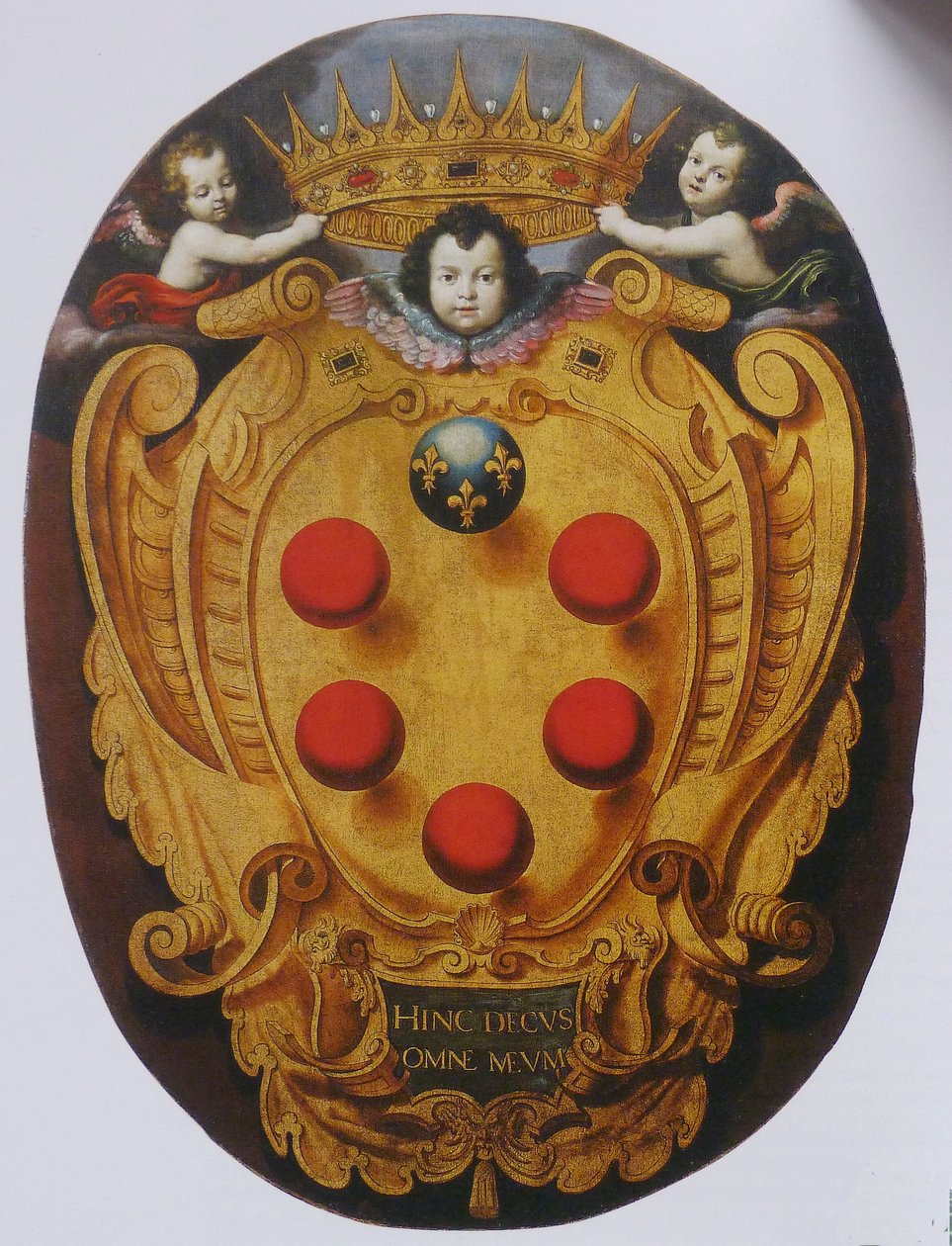 Grande escudo com os braços dos Medici de Florentine School
