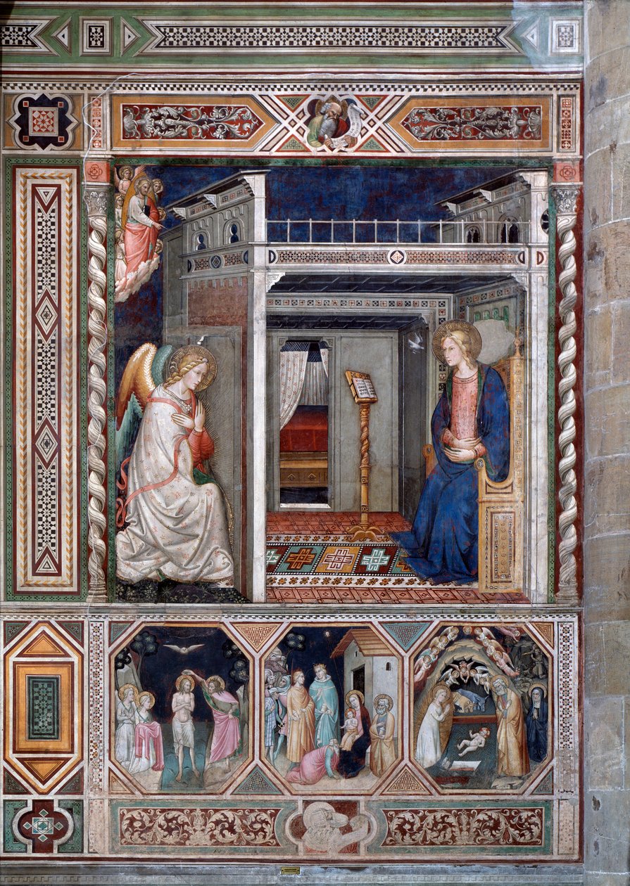 A Anunciação - Fresco de Florentine School