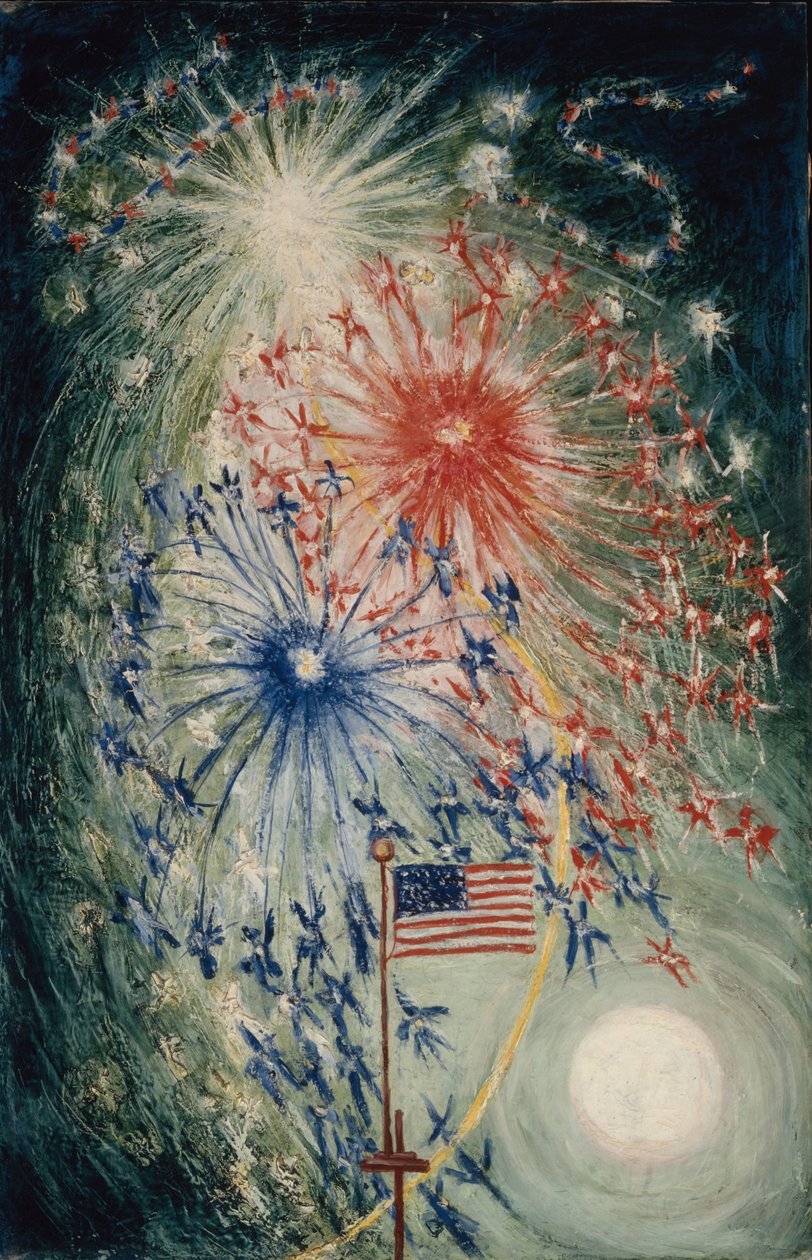 4 de julho, número 1, 1927 de Florine Stettheimer