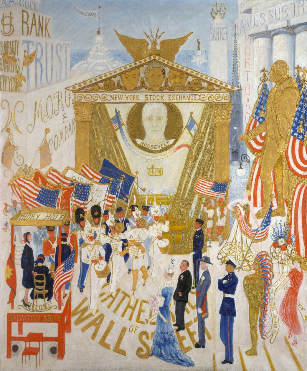 As catedrais de Wall Street, 1939 de Florine Stettheimer