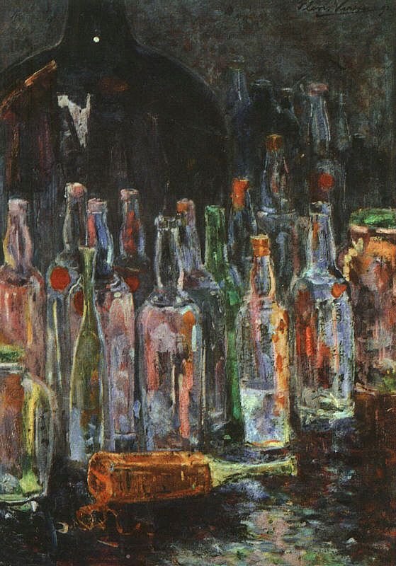Ainda vida com garrafas de Floris Verster