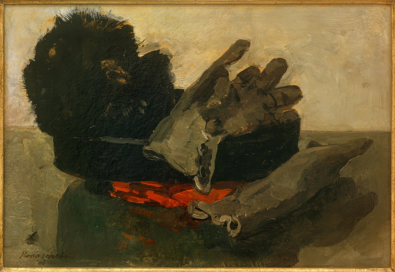 Chapéu e luvas de Floris Verster