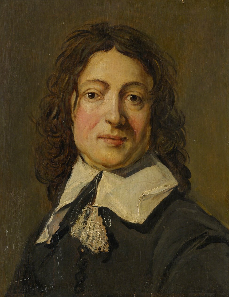 Retrato de um homem de School of Frans Hals