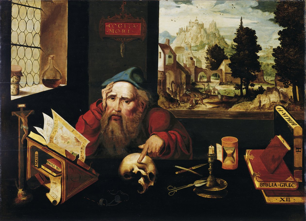 São Jerônimo no caso de Follower of Joos van Cleve