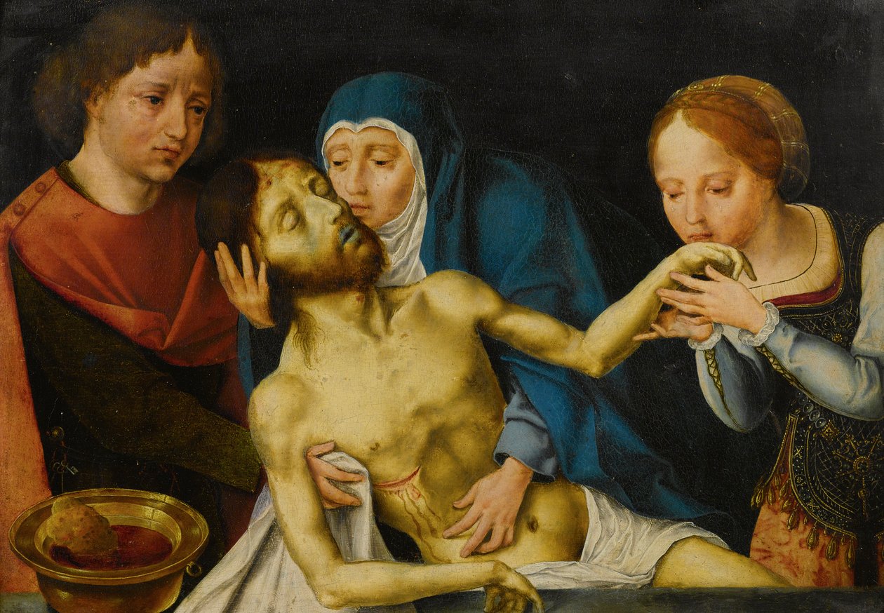 A lamentação de Cristo de Follower of Joos van Cleve