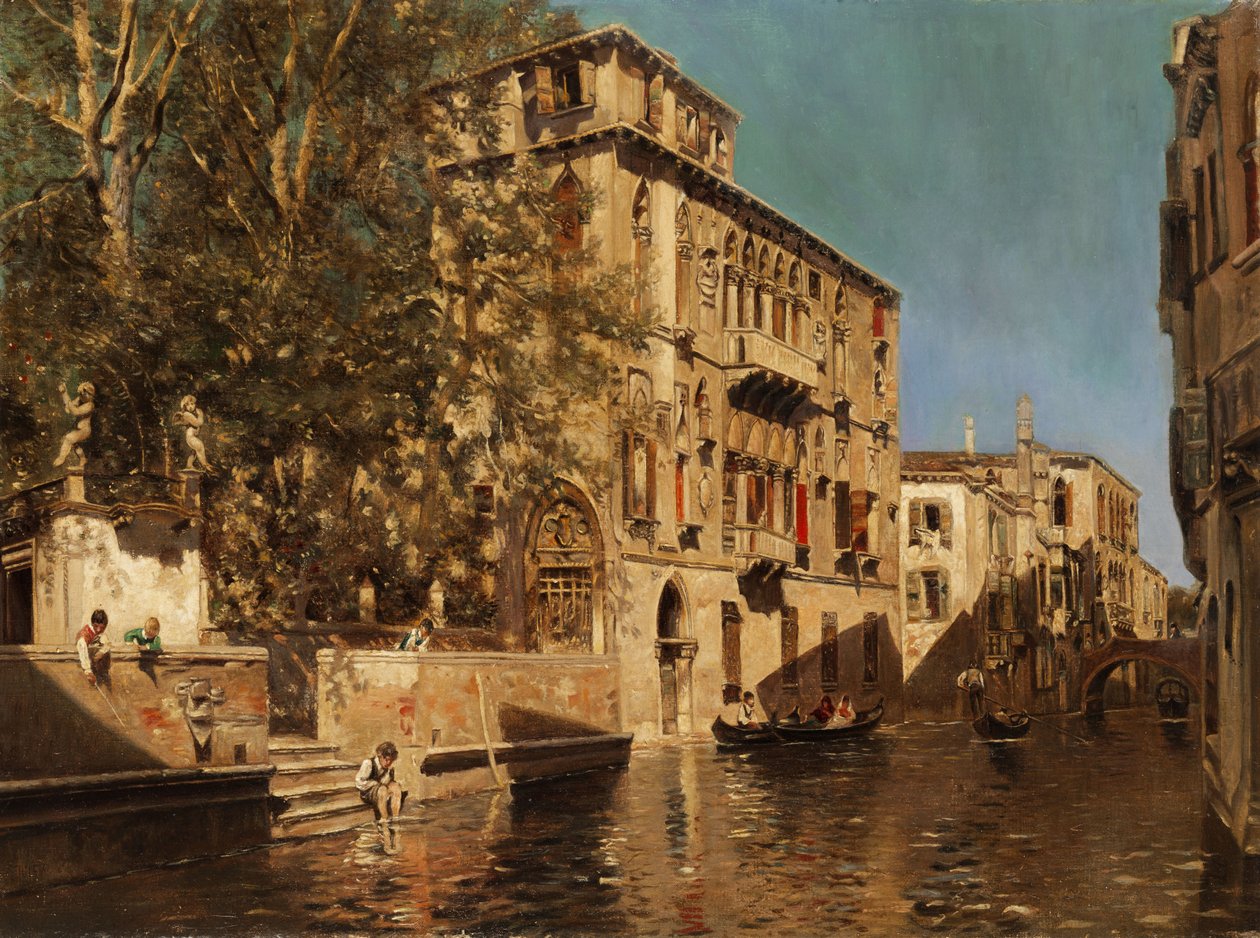 Palácio em Veneza de Follower of Martin Rico