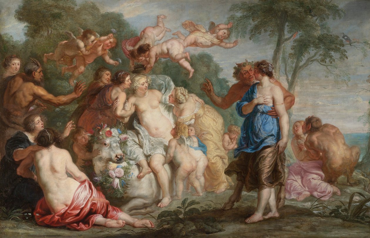 Violação da Europa de Follower of Peter Paul Rubens