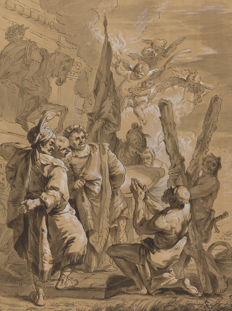 Martírio de Santo André de Follower of Francesco Fontebasso