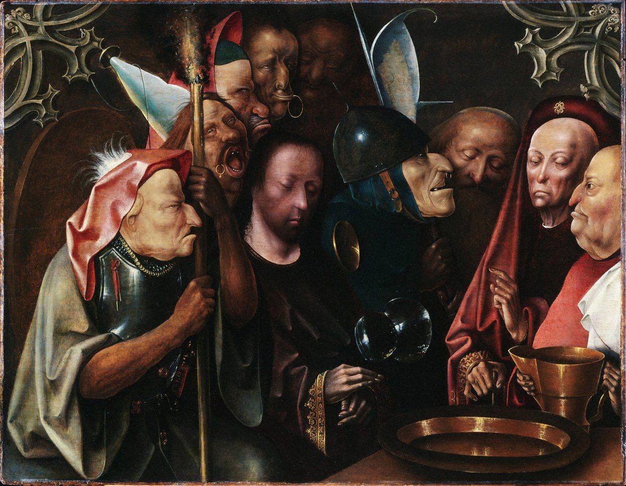 Cristo perante Pôncio Pilatos de Follower of Hieronymus Bosch