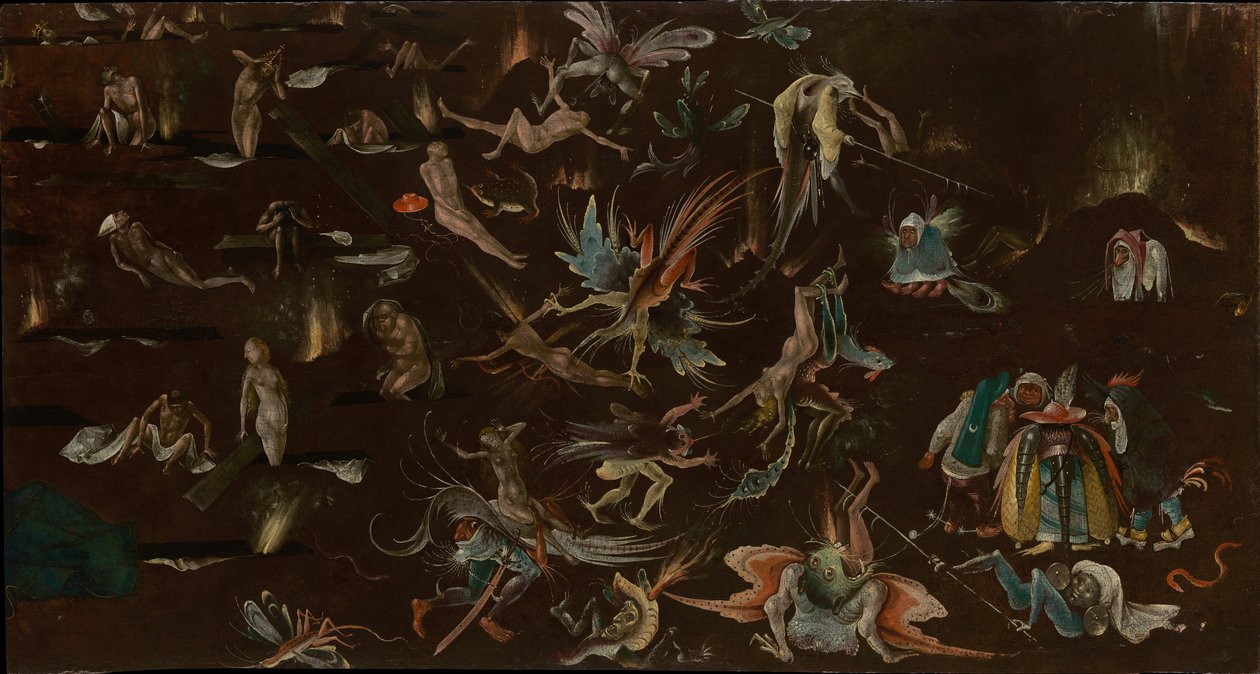 O Juízo Final (fragmento), ca. 1530-1540 de Follower of Hieronymus Bosch
