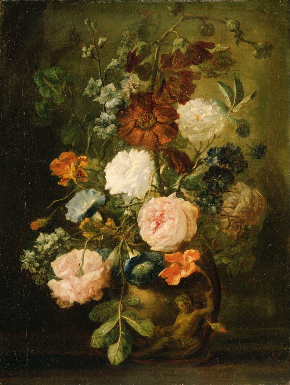 Vaso de flores de Follower of Jan van Huysum