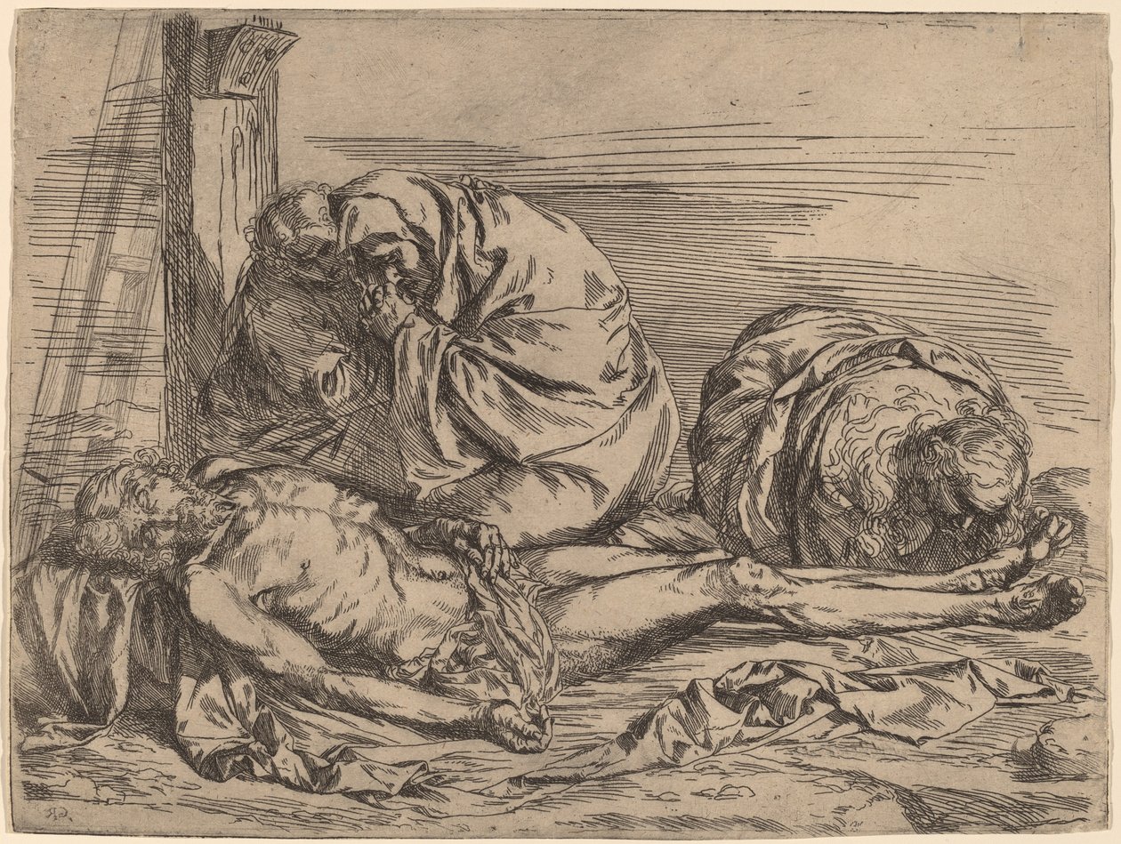 The Lamentation de Follower of Jusepe de Ribera