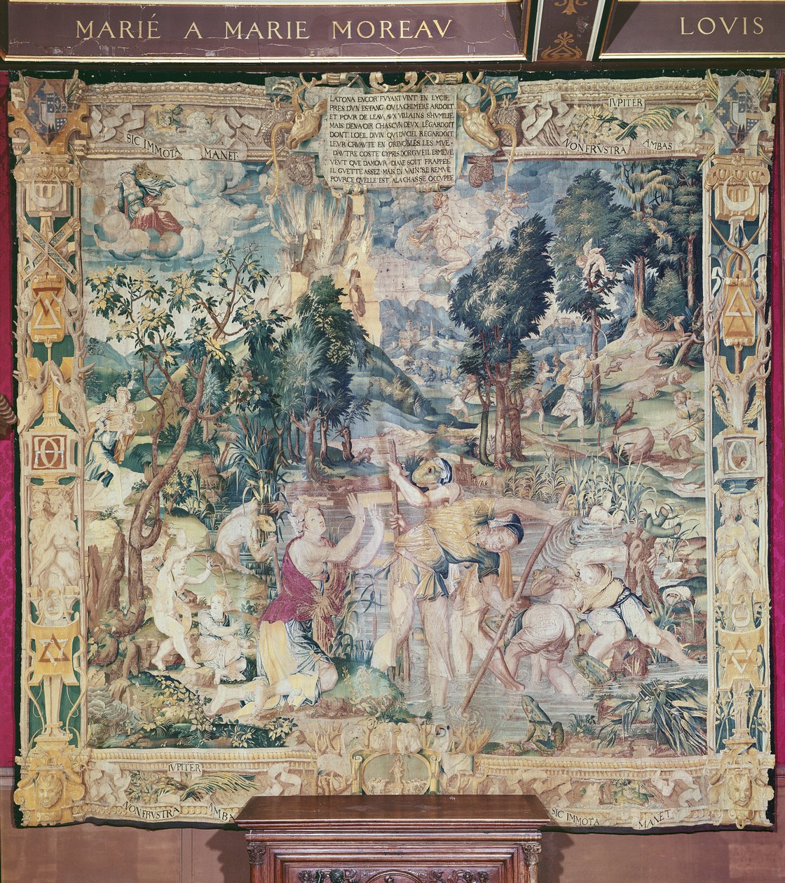 A história de Latona, da história de Diana de Fontainebleau School