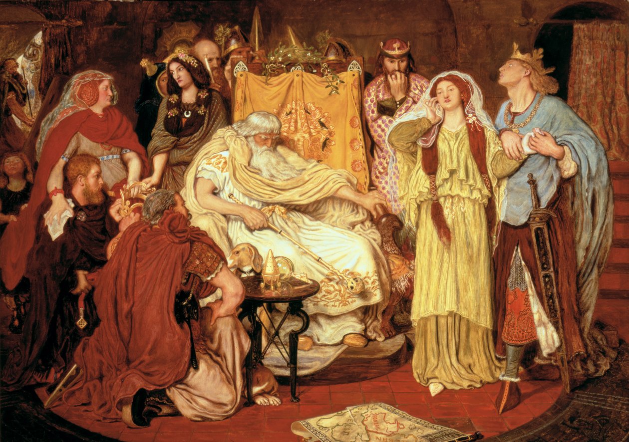 Porção de Cordelia, 1867-75 de Ford Madox Brown