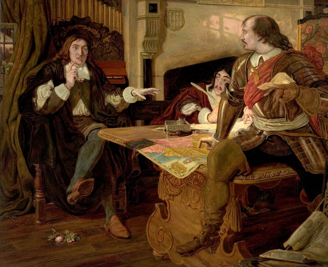 Cromwell Protector dos Valdenses, 1877 de Ford Madox Brown