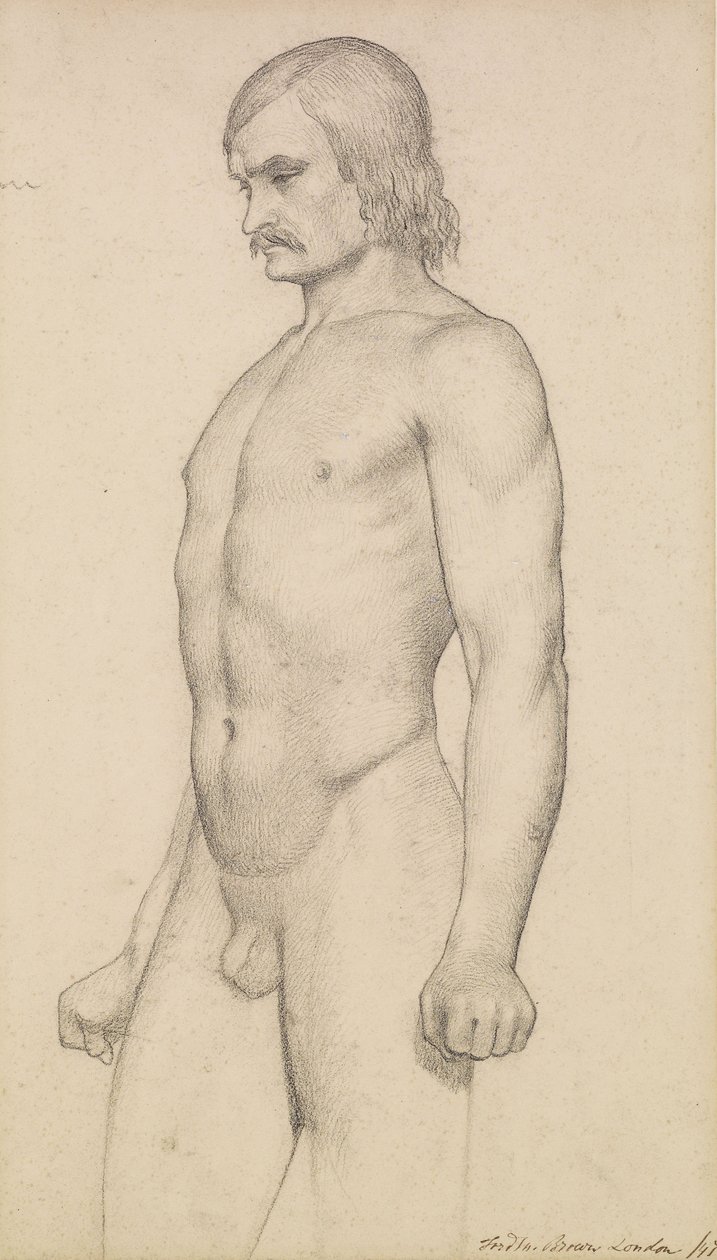 Nu masculino de Ford Madox Brown