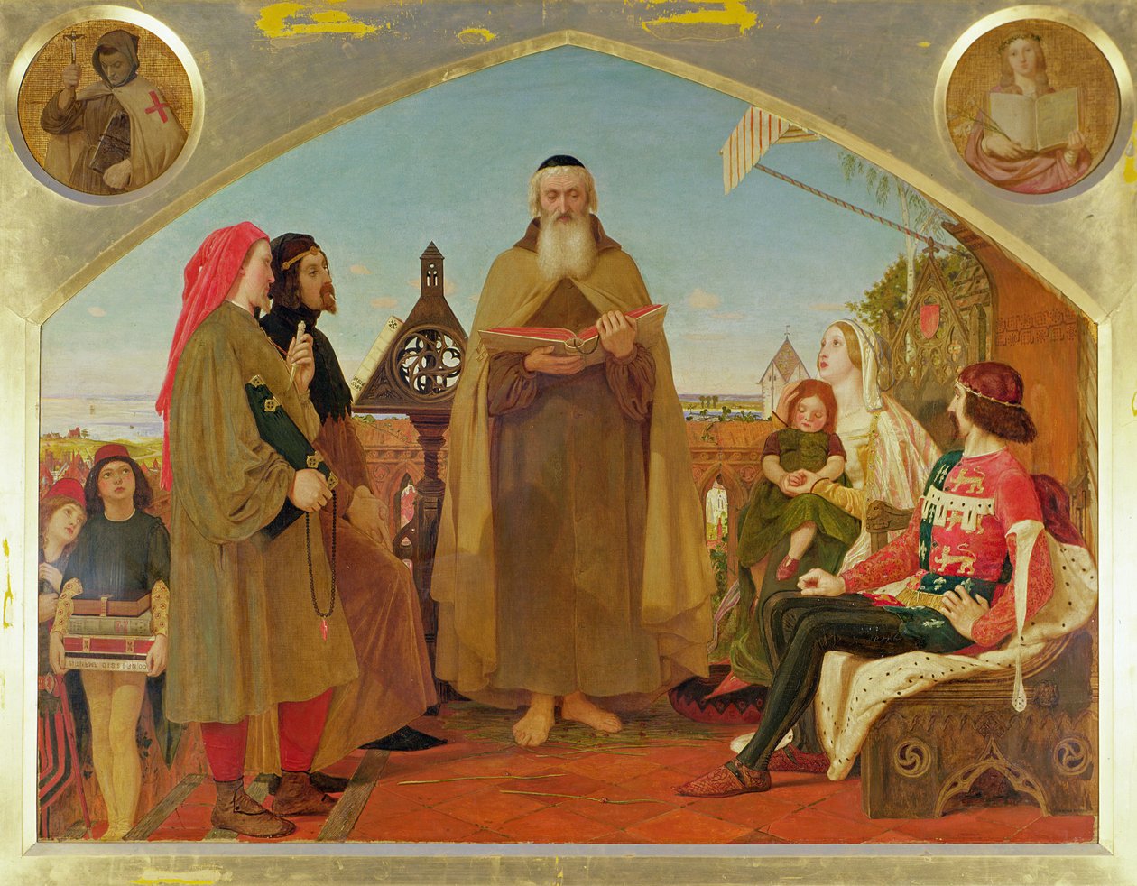 A primeira tradução da Bíblia para o inglês de Ford Madox Brown
