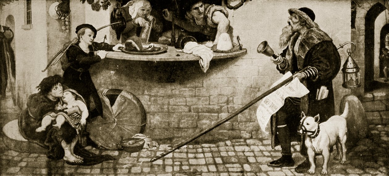 A Proclamação sobre Pesos e Medidas, 1556, ilustração da &39;Hutchinson&39;s Story ofthe British Nation&39;, c.1923 de Ford Madox Brown