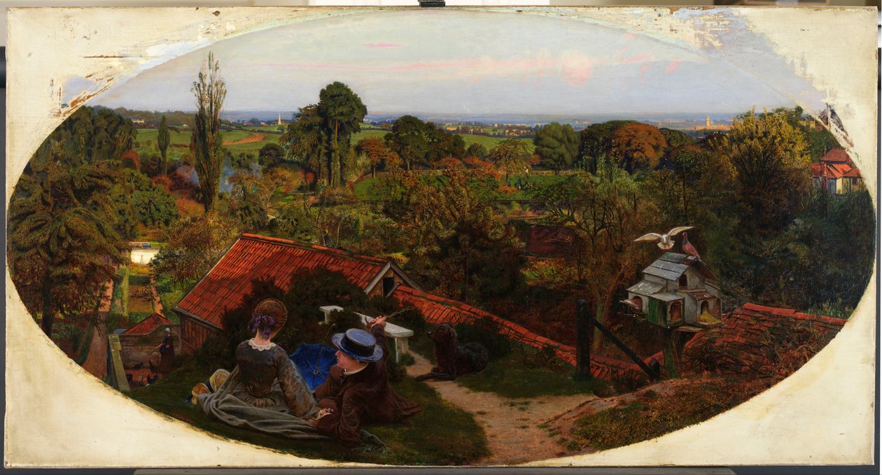 Uma Tarde de outono Inglesa, 1852-1853 de Ford Madox Brown