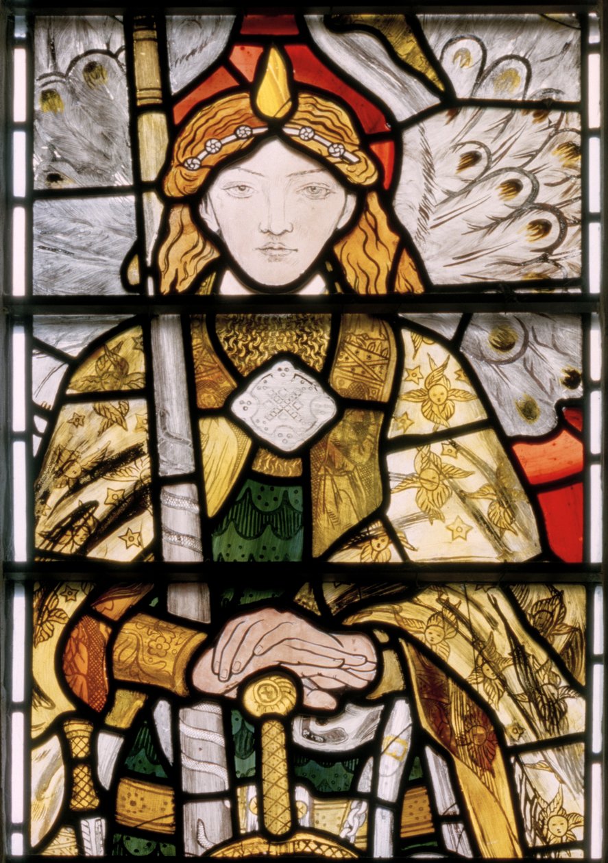 Arcanjo Uriel, 1862 (vitral) de Ford Madox Brown
