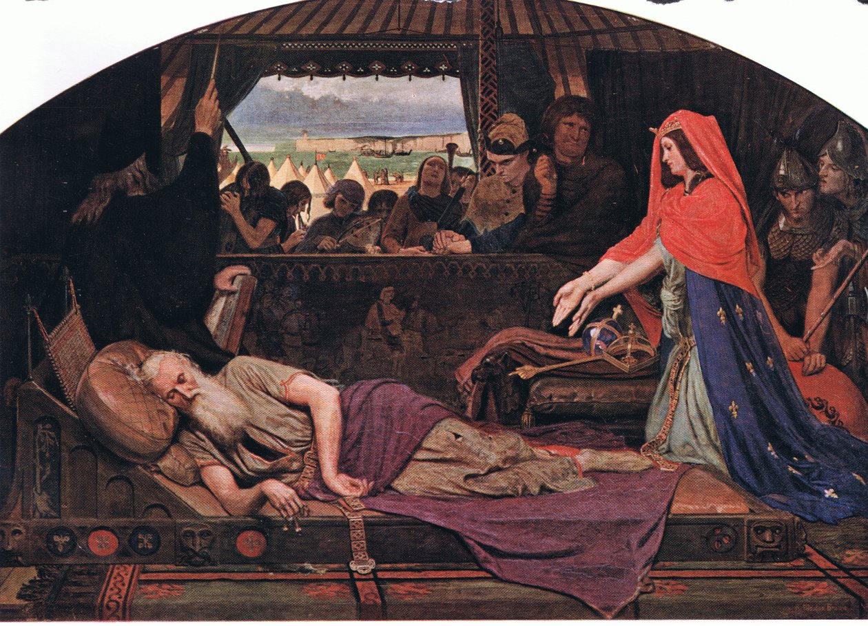 Cordelia e Rei Lear de Ford Madox Brown