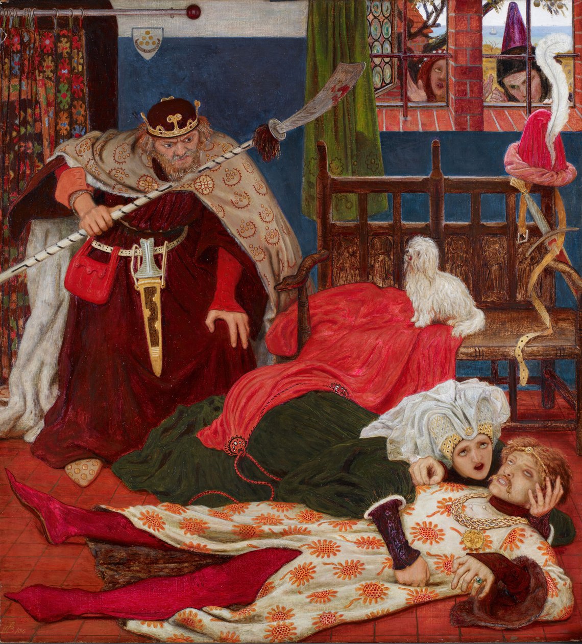 Morte de Sir Tristram, c1864. de Ford Madox Brown