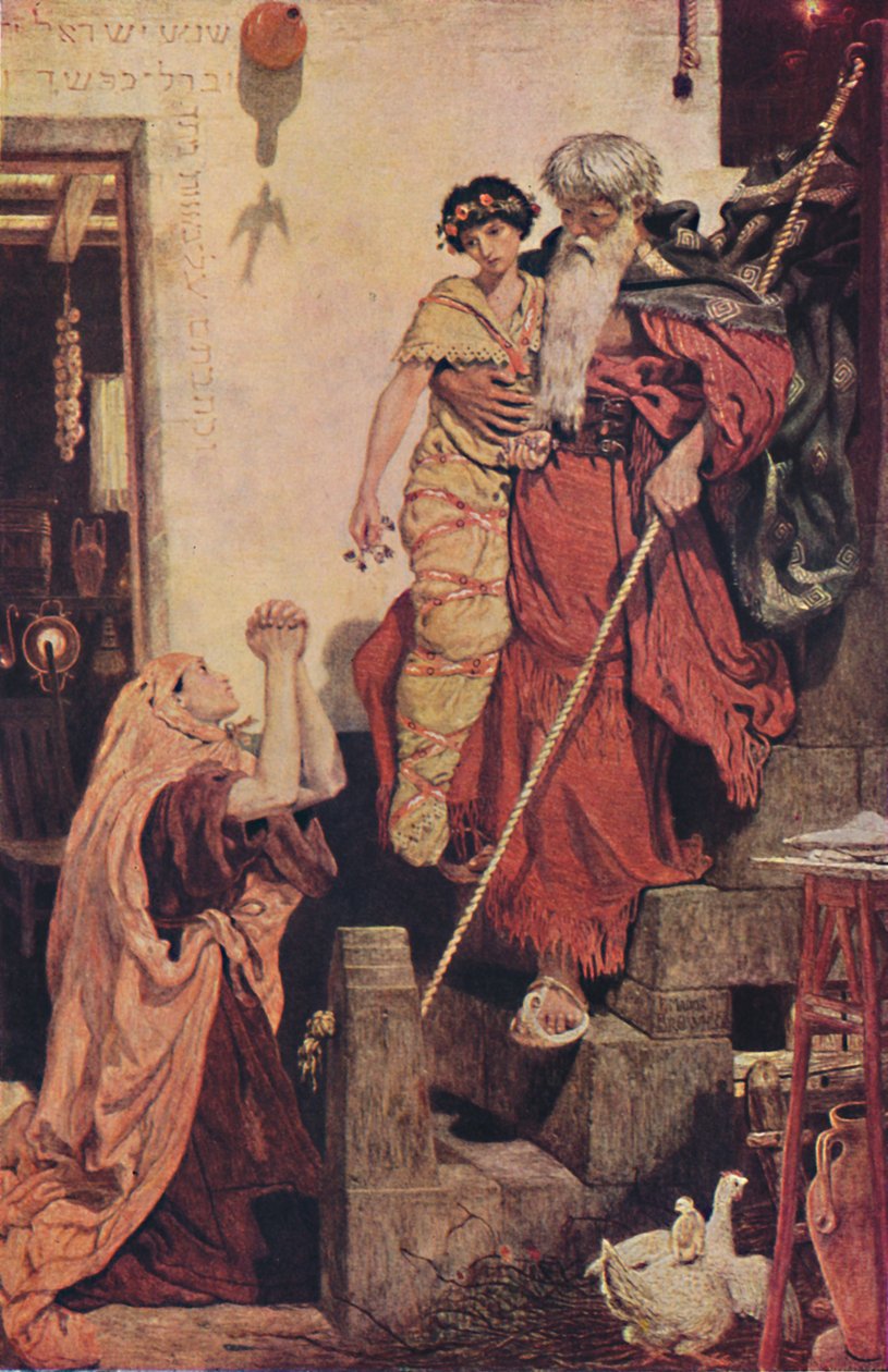 Elias Restaurando o Filho das Viúvas, 1868, 1947 de Ford Madox Brown
