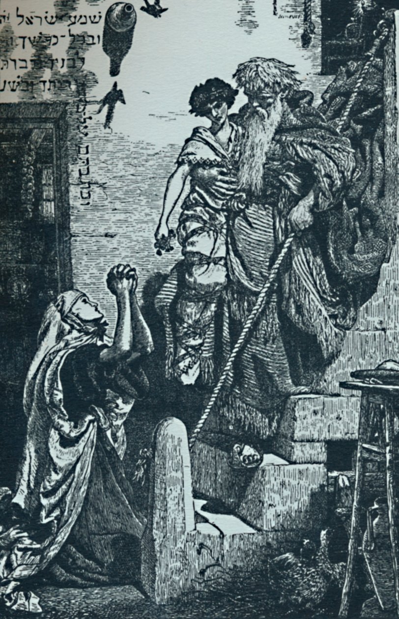 Elias e o filho das viúvas, c1840-1890, 1923 de Ford Madox Brown