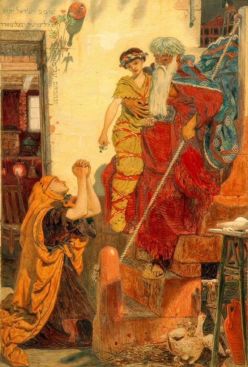 FMBrown, Elias e o filho da viúva de Ford Madox Brown