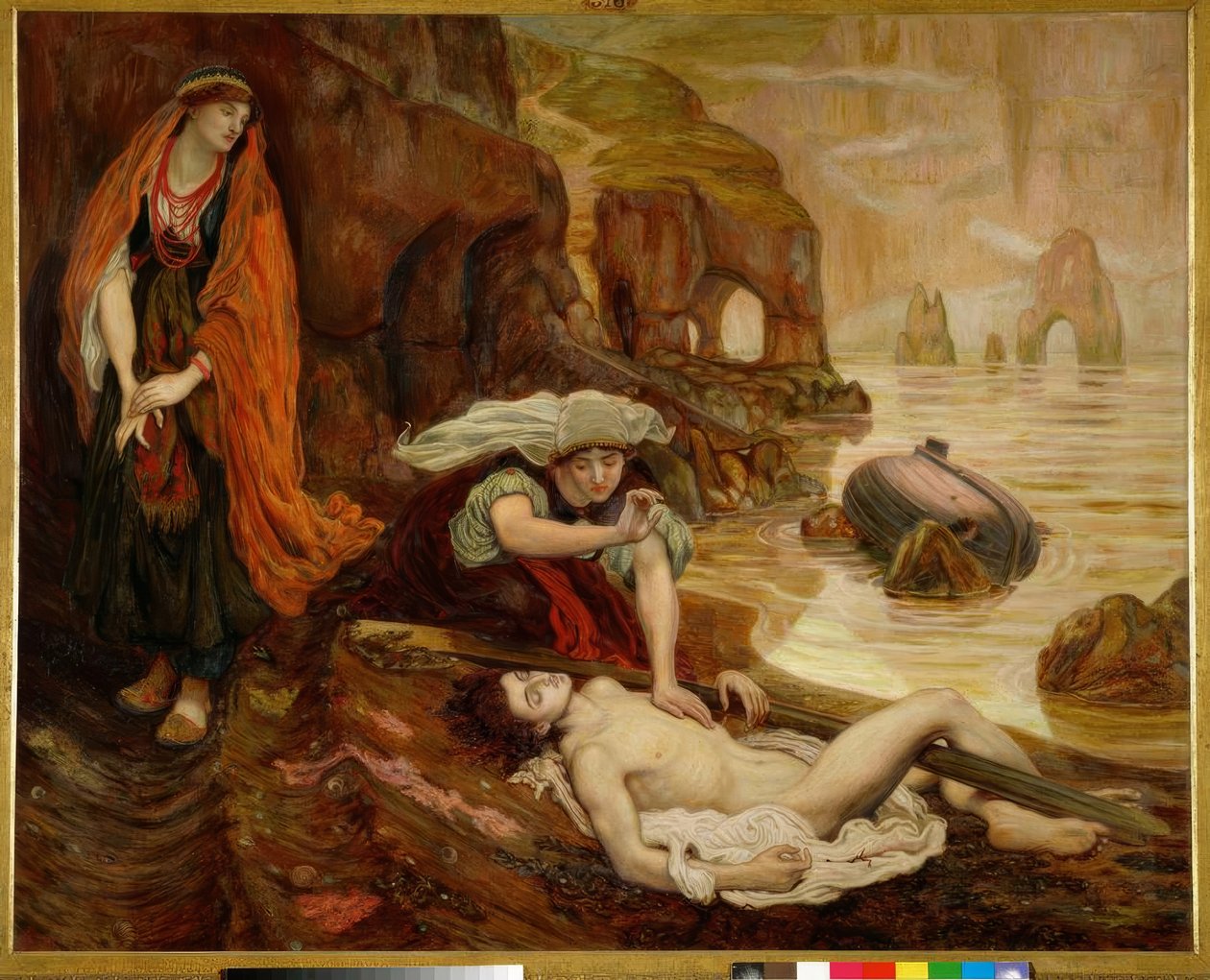 Haydee encontra o corpo de Don Juan de Ford Madox Brown