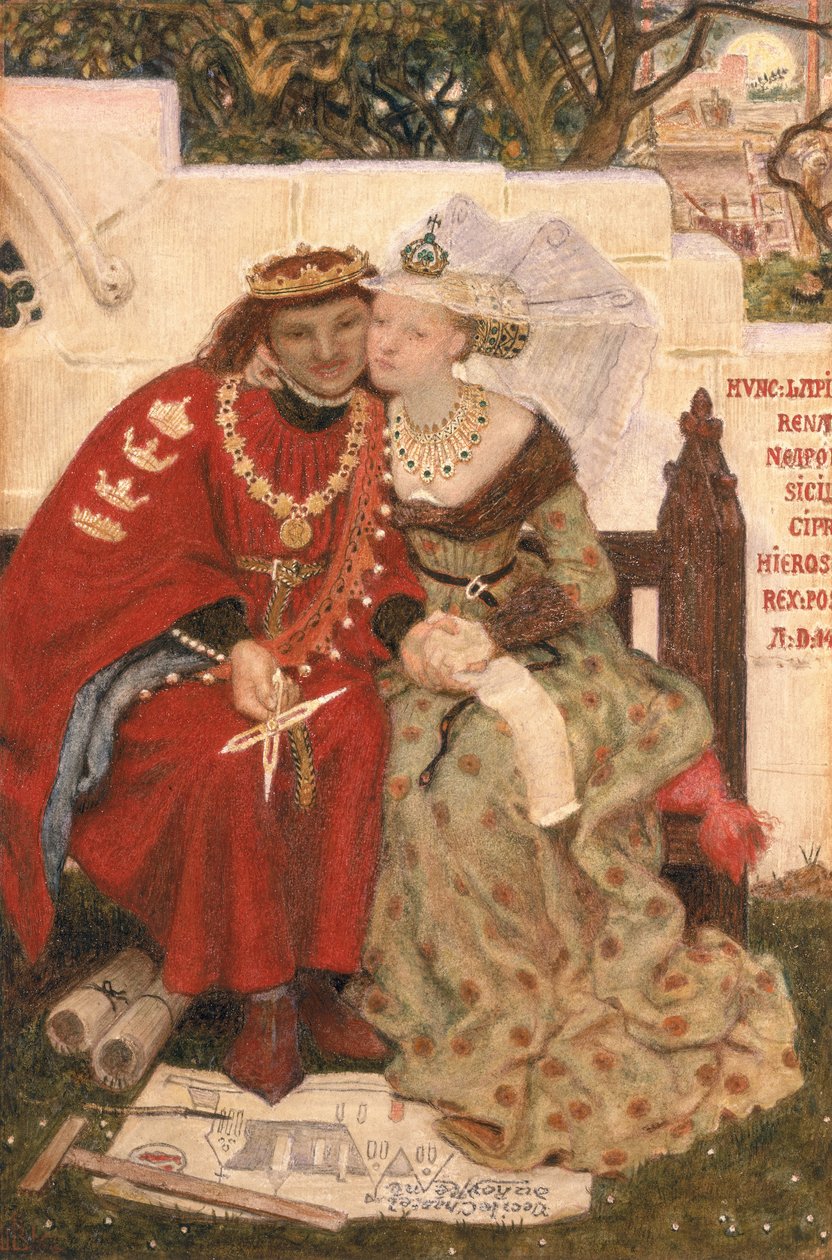 King Renes Honeymoon (wc no papel) de Ford Madox Brown