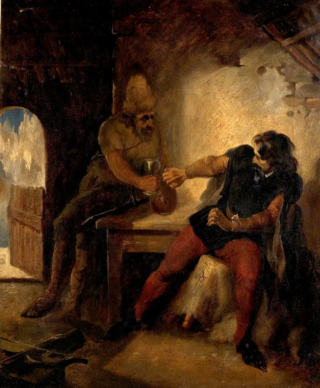 Manfred na cabana dos caçadores da camurça, c.1850 de Ford Madox Brown
