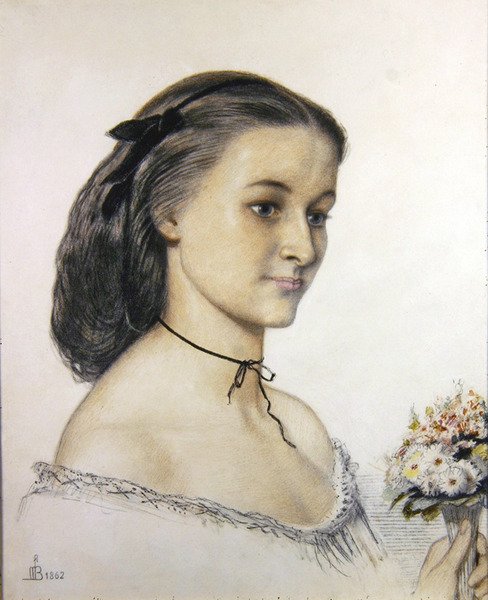 Retrato de Miss Louie Jones de Ford Madox Brown