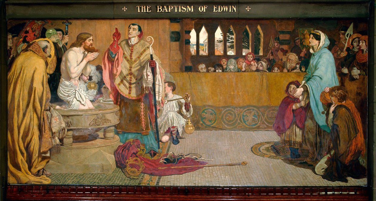 O Batismo de Edwin de Ford Madox Brown