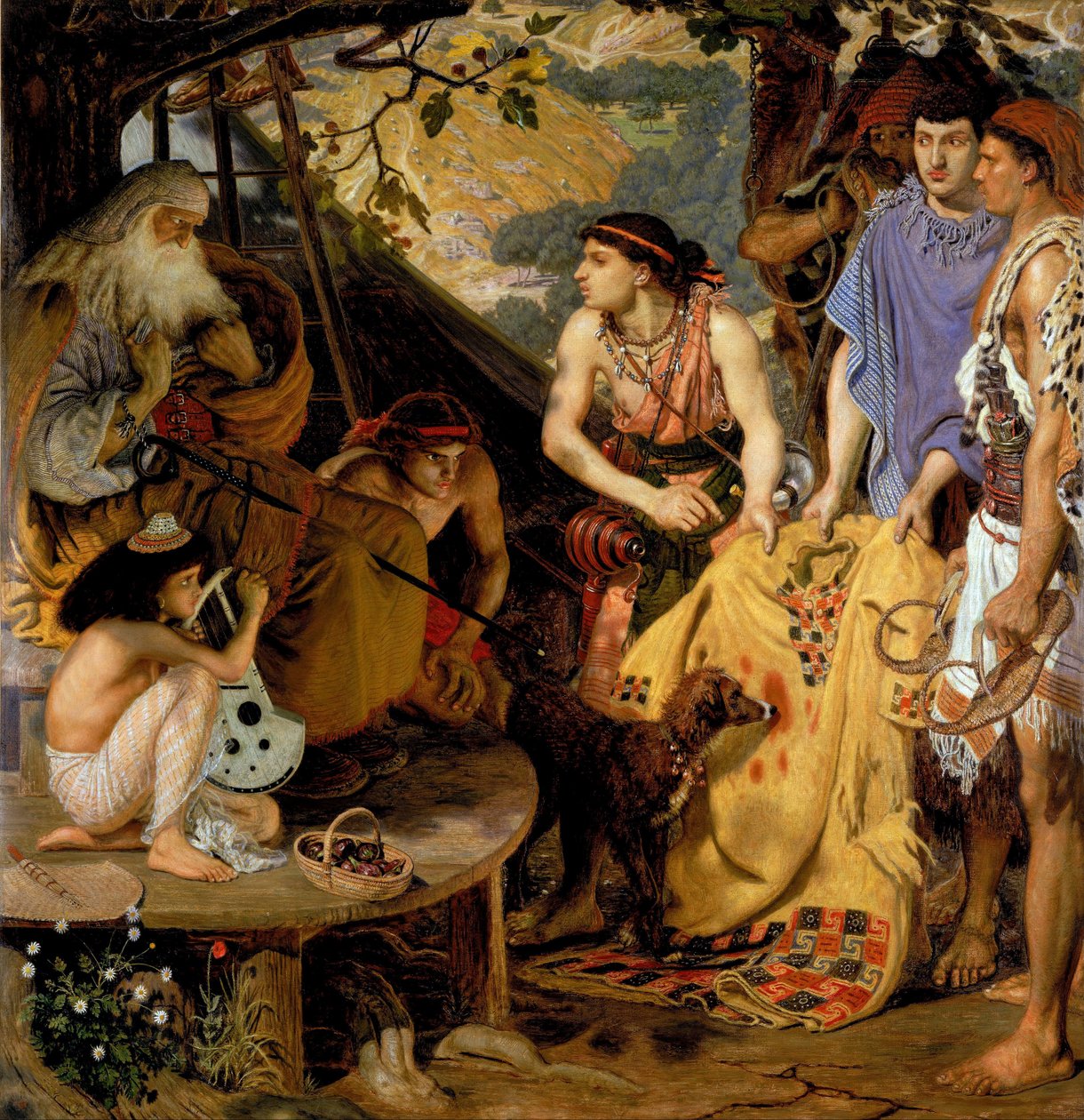 O casaco de várias cores de Ford Madox Brown