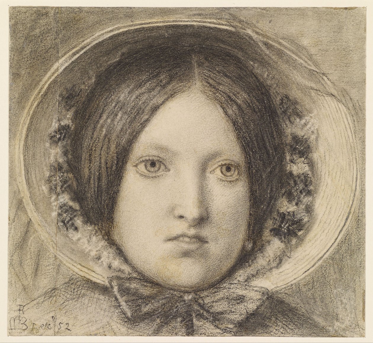 O Último de Inglaterra - Retrato de Emma Hill de Ford Madox Brown