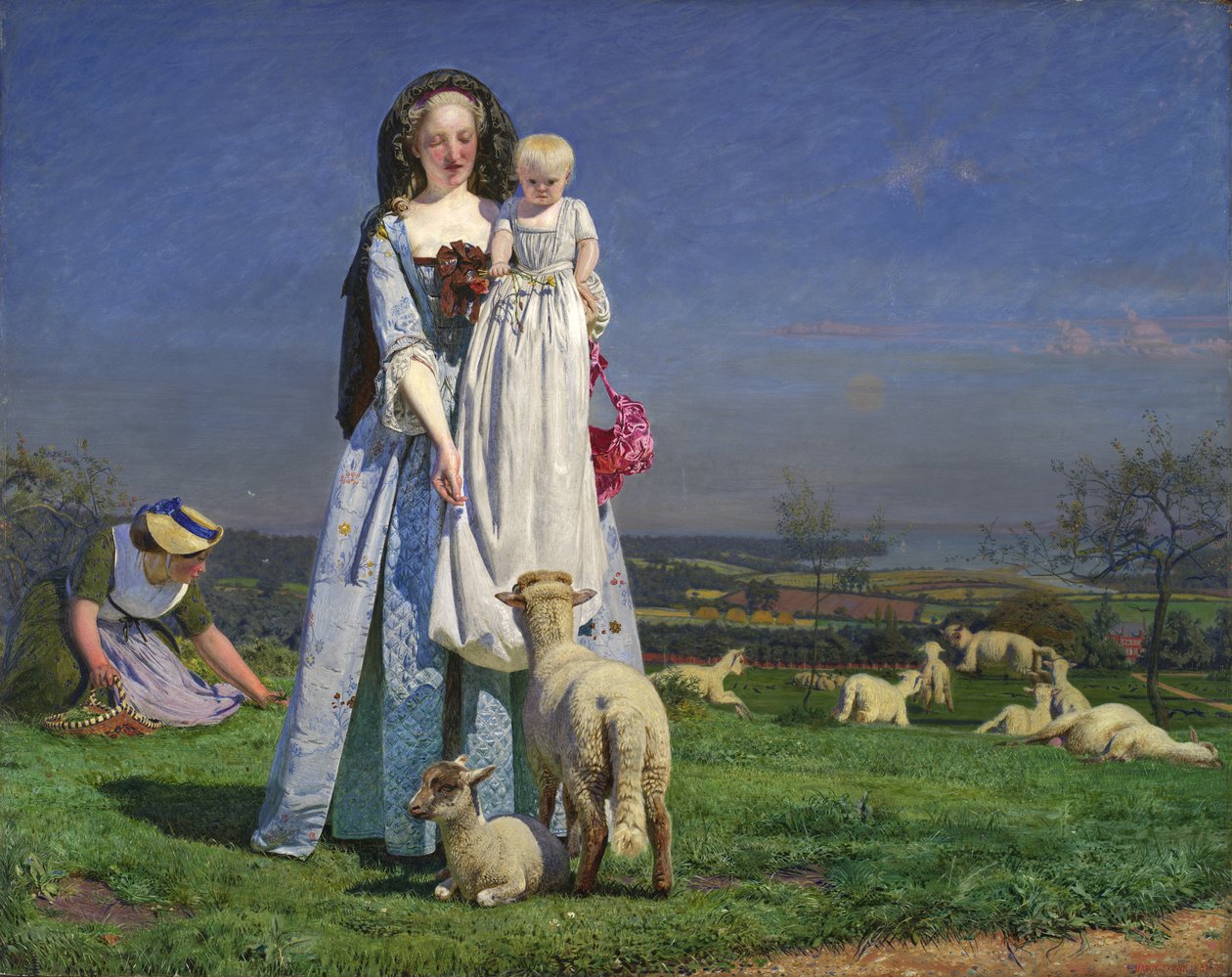 The Pretty Baa-Lambs de Ford Madox Brown