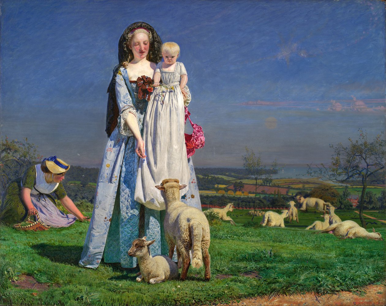 Os bonitos Baa-Lambs de Ford Madox Brown