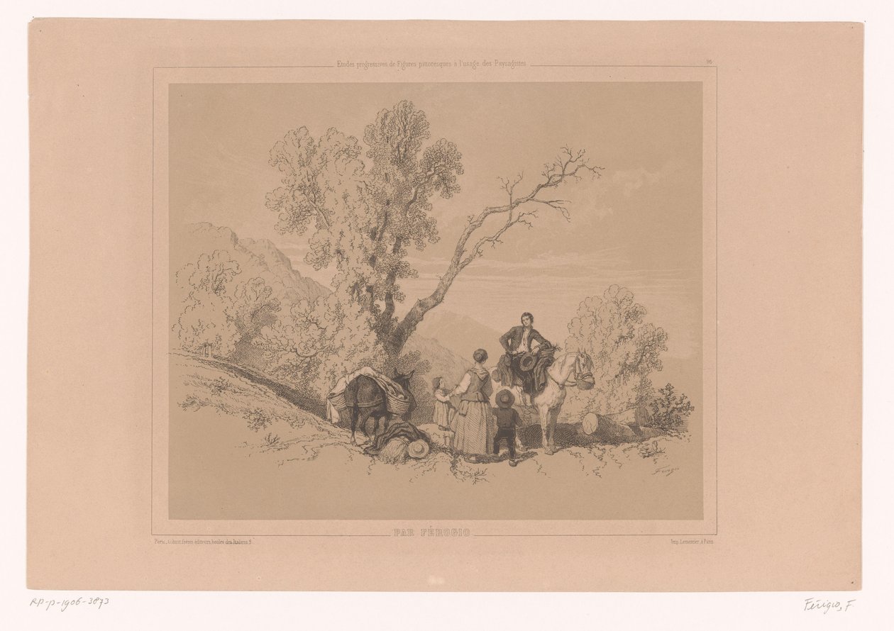 Descanso familiar viajando numa paisagem de montanha
Exemplos de estudos de figuras para artistas paisagistas (título da série)
Etudes Progressives de Figures Pittoresques à l